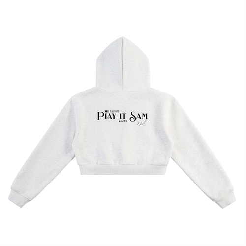 Essential Cropped Hoodie "Play It Sam Beats"