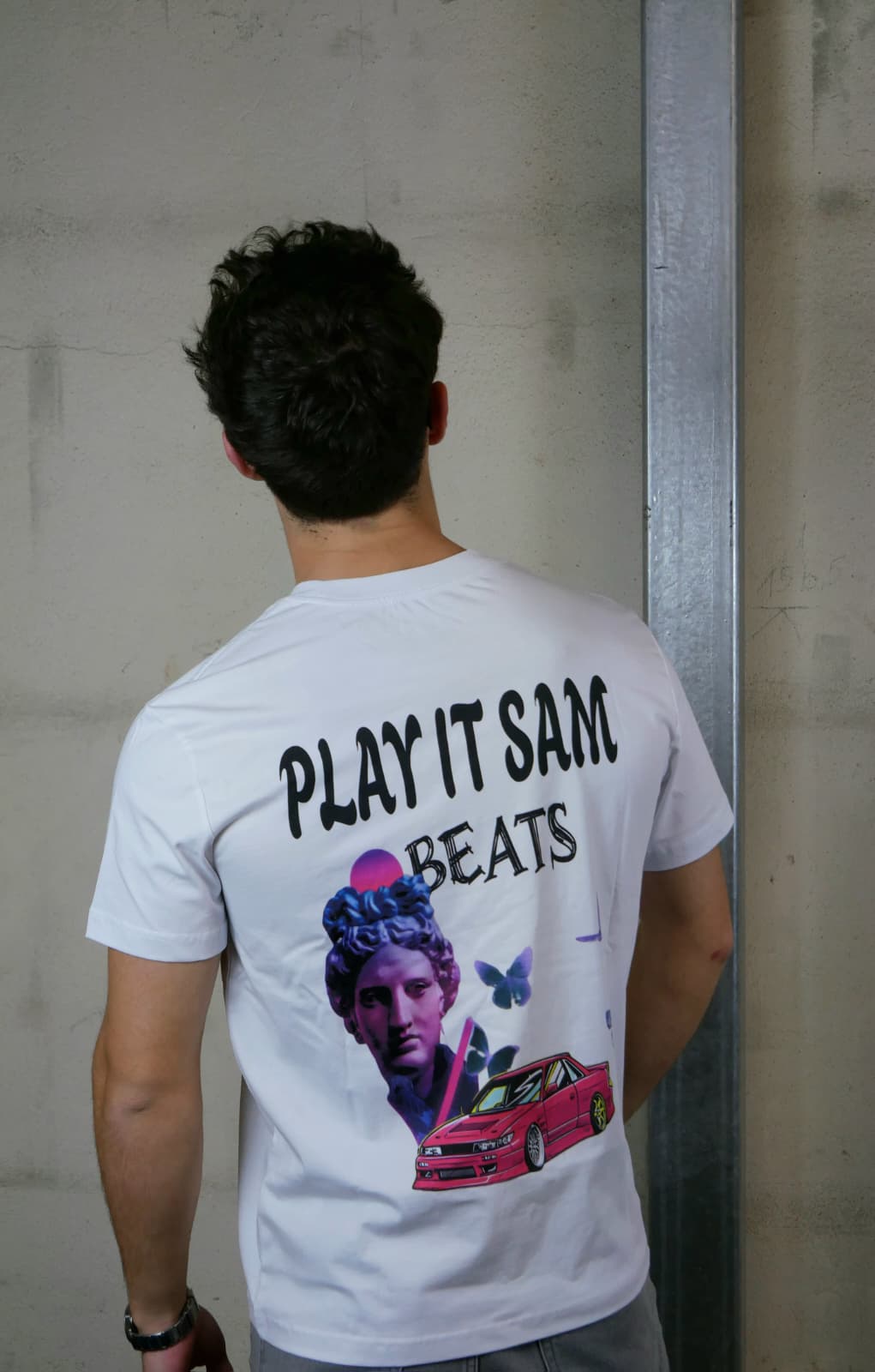 White Tee "15 K" Essential Cotton T-Shirt